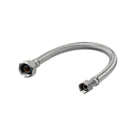 48 In. Chrome Stainless Steel Faucet Supply Hose